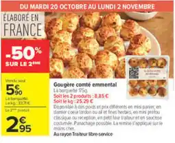 Carrefour Gougère comté emmental offre