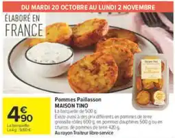 Carrefour Maison tino pommes paillasson offre