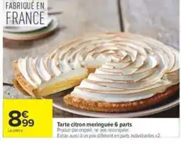 Carrefour Tarte citron meringuée offre