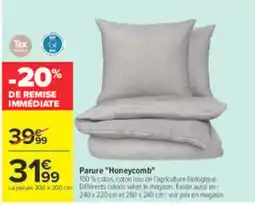 Carrefour Parure "Honeycomb" offre