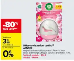 Carrefour AIRWICK Diffuseur de parfum continu offre