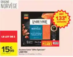 Carrefour LABEYRIE Saumon fumé offre
