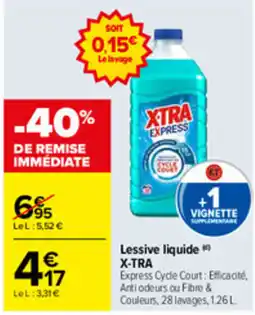 Carrefour X-TRA Lessive liquide offre