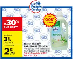 Carrefour Carrefour Essential Lessive liquide offre