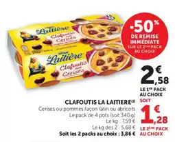 Hyper U La Laitière Clafoutis offre
