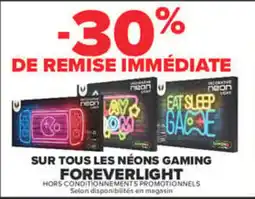 Carrefour Foreverlight néons gaming offre