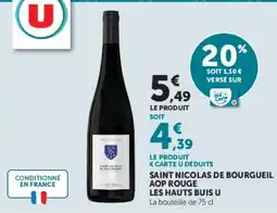 Hyper U LES HAUTS BUIS U SAINT NICOLAS DE BOURGUEIL offre