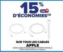 Carrefour Apple cables offre