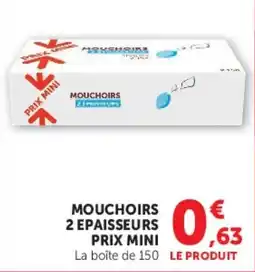 U Express MOUCHOIRS offre