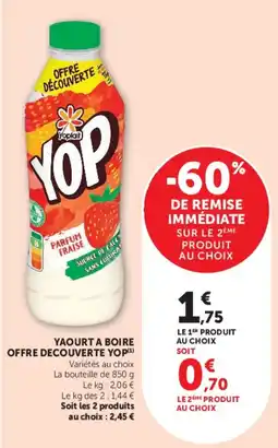 Super U Yoplait YOP offre