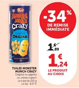 Super U Vico Monster Munch Crazy offre