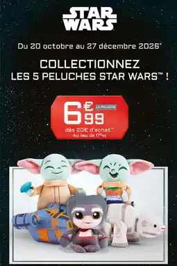 Carrefour Star wars peluche offre