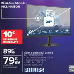 Carrefour PHILIPS Écran d'ordinateur Gaming offre