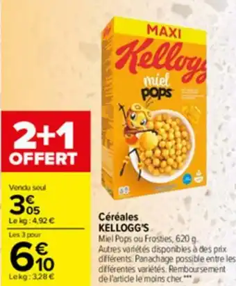 Carrefour Céréales KELLOGG'S offre