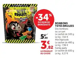 Super U TETES BRULEES offre