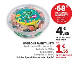Super U Lutti Bonbons Family offre