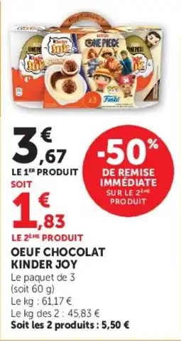 Super U Kinder Joy offre