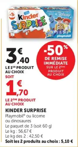 Super U Kinder Surprise offre