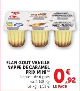 Super U FLAN GOUT VANILLE offre