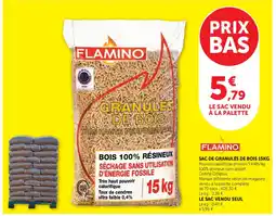 Super U FLAMINO Granulés de bois offre