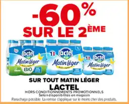 Carrefour Market Lactel Matin léger offre