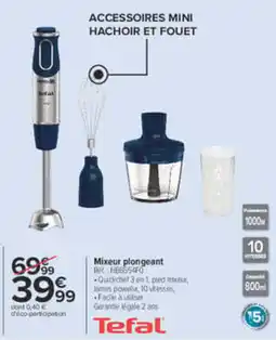 Carrefour Tefal Mixeur plongeant offre
