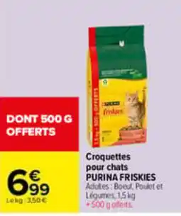 Carrefour PURINA FRISKIES Croquettes pour chats offre