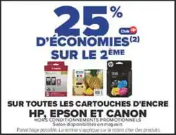 Carrefour Hp, epson et canon cartouches d'encre offre