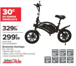Carrefour UrbanGlide Draisienne électrique offre