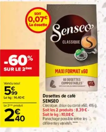 Carrefour Dosettes de Café offre