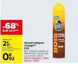Carrefour PLIZ Aérosol nettoyant ménager offre