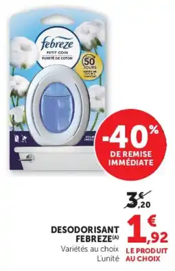 U Express Febreze Desodorisant offre