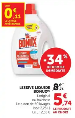 U Express BONUX Lessive liquide offre