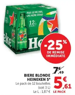 U Express Heineken Bière blonde offre