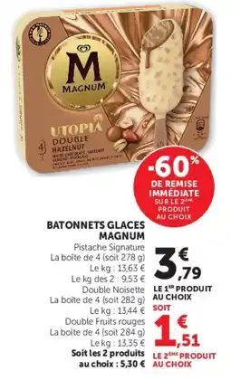 Hyper U Magnum Batonnets glaces offre