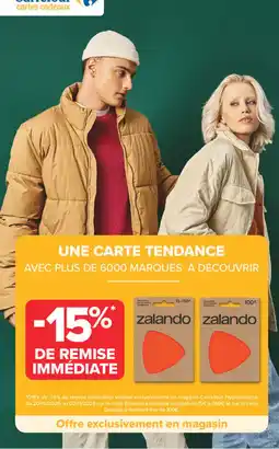 Carrefour Zalando carte cadeau offre