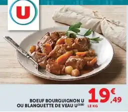 Hyper U U BOEUF BOURGUIGNON offre