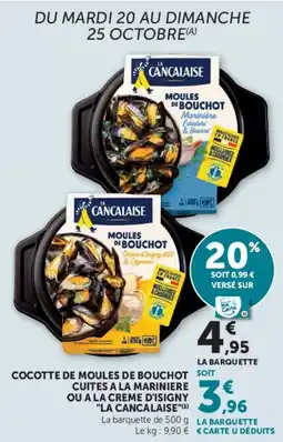 U Express LA CANCALAISE MOULES DE BOUCHOT offre