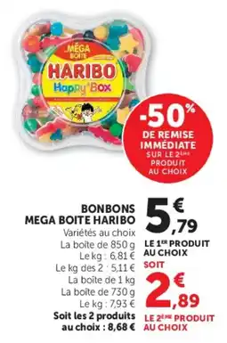 U Express HARIBO Bonbons Mega Boite offre