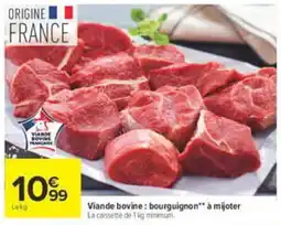 Carrefour Viande bovine : bourguignon offre