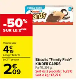 Carrefour Kinder Cards offre