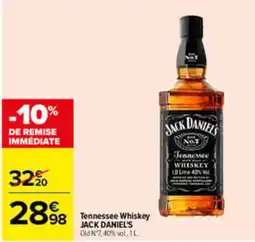 Carrefour JACK DANIEL'S Tennessee Whiskey offre
