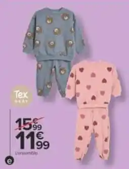 Carrefour Tex BABY L'ensemble offre