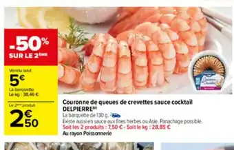 Carrefour Couronne de Queues de Crevettes Sauce Cocktail offre