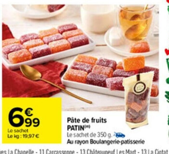 Promo Pâte de Fruits chez Carrefour