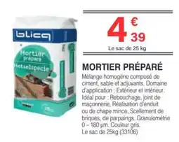 Chretien Matériaux Blicq Mortier préparé offre