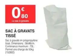 Chretien Matériaux SAC À GRAVATS TISSÉ offre