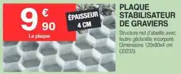 Chretien Matériaux PLAQUE STABILISATEUR DE GRAVIER offre