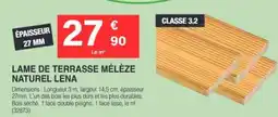Chretien Matériaux NATUREL LENA LAME DE TERRASSE MÉLÈZE offre