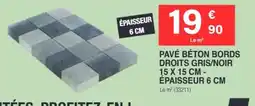 Chretien Matériaux PAVÉ BÉTON BORDS offre